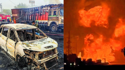 12 die, 40 vehicles gutted as tanker crash triggers blasts on Jaipur-Ajmer highway