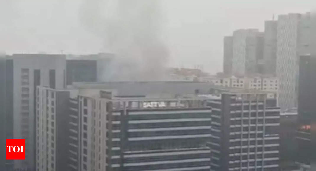 Fire engulfs at Hyderabad's Sattva Knowledge City, no casualties reported