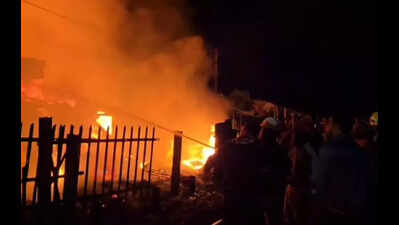 22 shops gutted in Margherita market arson