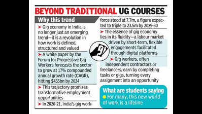 Blurring lines: Students juggle academics & ambitions in gig economy era