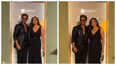 Shah Rukh Khan and Gauri Khan exude elegance at NMACC Arts Café preview night, netizens call them a ‘Charming couple’