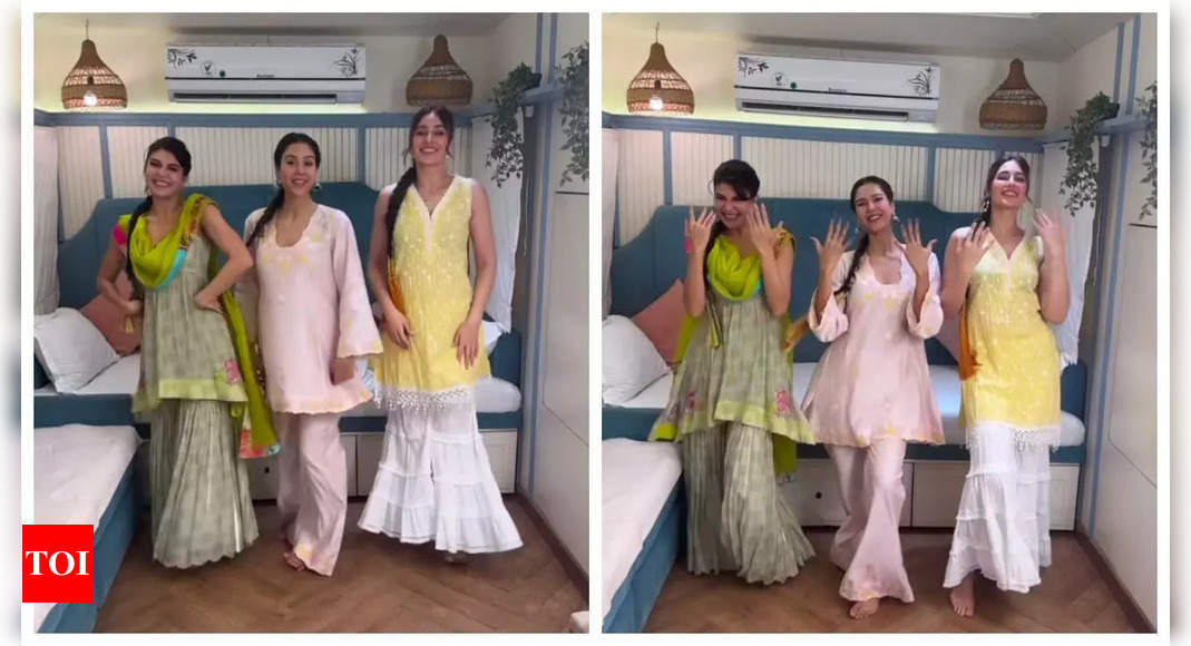 'Housefull 5' actors Sonam Bajwa, Jacqueline Fernandez and Nargis Fakhri set the internet on fire as they join the 'Kaali Activa' trend - Watch VIDEO