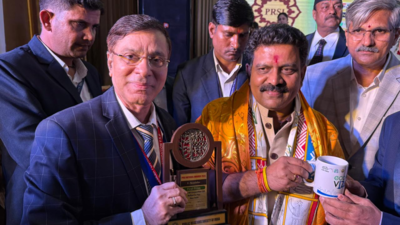 Chhattisgarh deputy chief minister Vijay Sharma presents prestigious award to Sankar Foundation