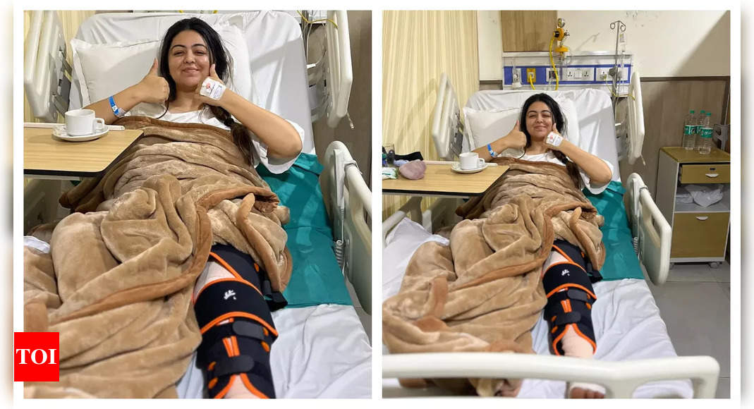 Ghum Hai Kisikey Pyaar Meiin actress Shafaq Naaz shares photos from her hospital bed after her knee surgery; says 'It’s been a tough journey, but I’m ready....'