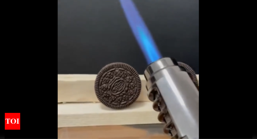 Video of Oreo cookies’ shocking resistance to fire goes viral: Is it safe to eat, internet asks – Times of India