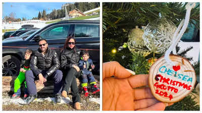 Kareena Kapoor shares heartwarming photos of Saif Ali Khan, Taimur and Jeh ahead of Christmas; don't miss their tribute to Chelsea FC! - See Inside