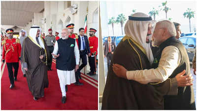 In special gesture, Kuwait’s PM personally sees off PM Modi at airport as he leaves for India