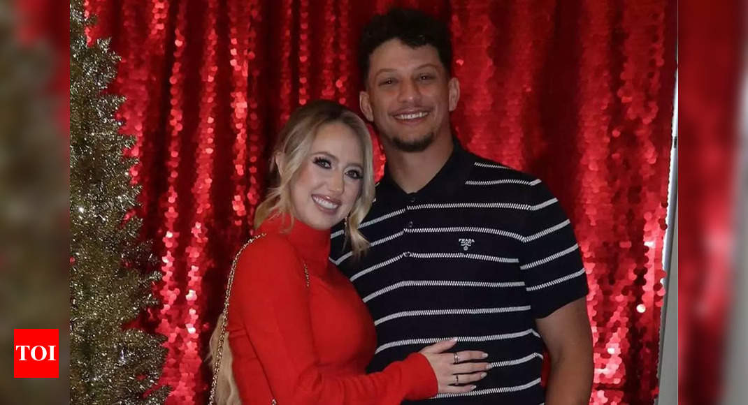 Patrick Mahomes' wife Brittany Mahomes turns heads in a stunning custom jacket as she celebrates the Chiefs' big win with her family