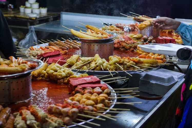 Enjoy the local food -