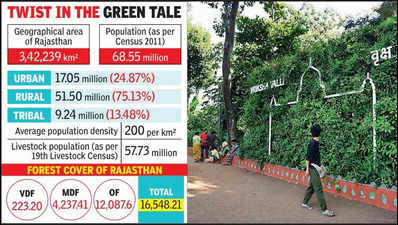 Forest cover shrinks in Rajasthan despite increase in tree and forest ...