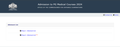 Kerala NEET PG counseling 2024 round 2 seat allotment result released: Direct link to check here