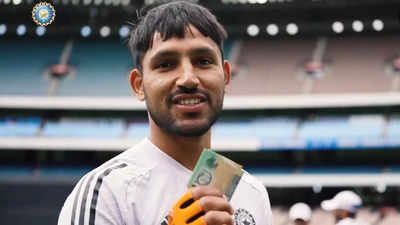 Dhruv Jurel wins cash reward in Team India's fielding drill ahead of Boxing Day Test. Watch