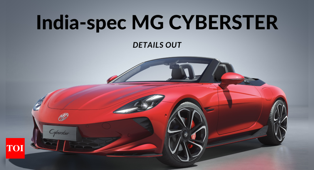 India-spec MG Cyberster details out: 77 kWh battery, 0-100 in 3.2 seconds!