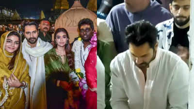 Varun Dhawan visits Mahakaleshwar temple with Atlee, Keerthy Suresh, and Wamiqa Gabbi ahead of 'Baby John' release