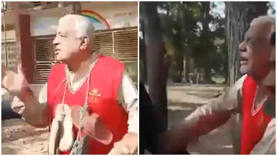 Bangladesh freedom fighter Abdul Hai Kanu assaulted, forced to wear garland of shoes - Video