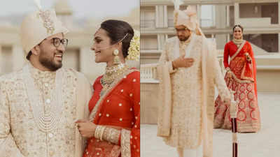 PV Sindhu shines as gorgeous Sabyasachi bride