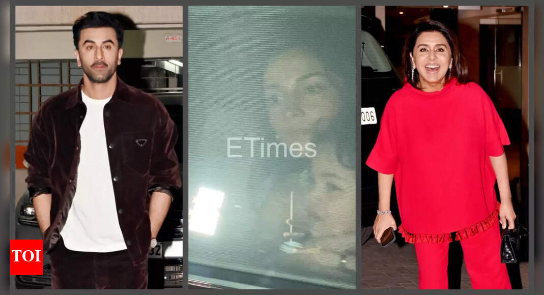 Alia, Ranbir, Raha at Mahesh Bhatt's Christmas party