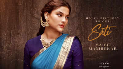 Saiee Manjrekar's elegant first look as Sati from 'The India House' out now