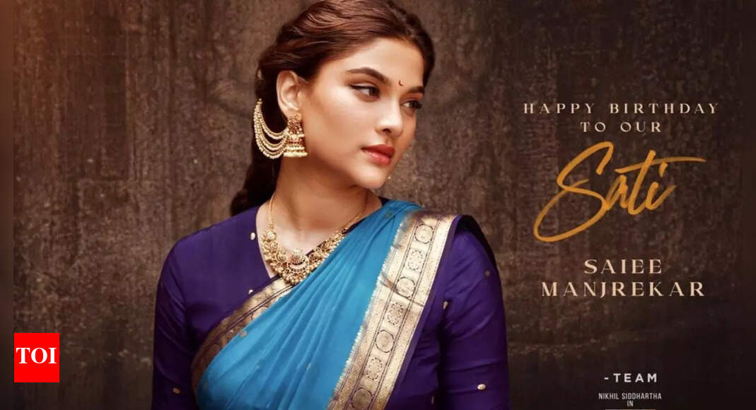 Saiee Manjrekar's elegant first look as Sati from 'The India House' out now