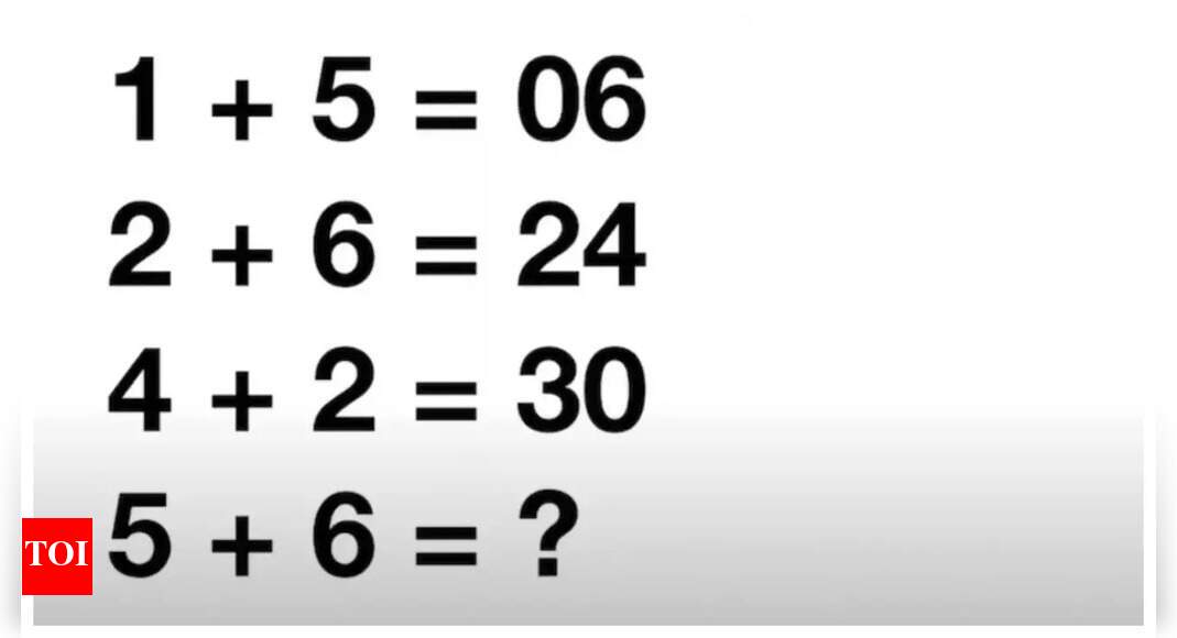 Brain teaser: Only a genius can solve this maths puzzle - Times of India