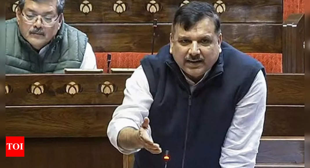 'Bharatiya Jhootha Party': AAP's Sanjay Singh accuses BJP of spreading lies amid schemes row