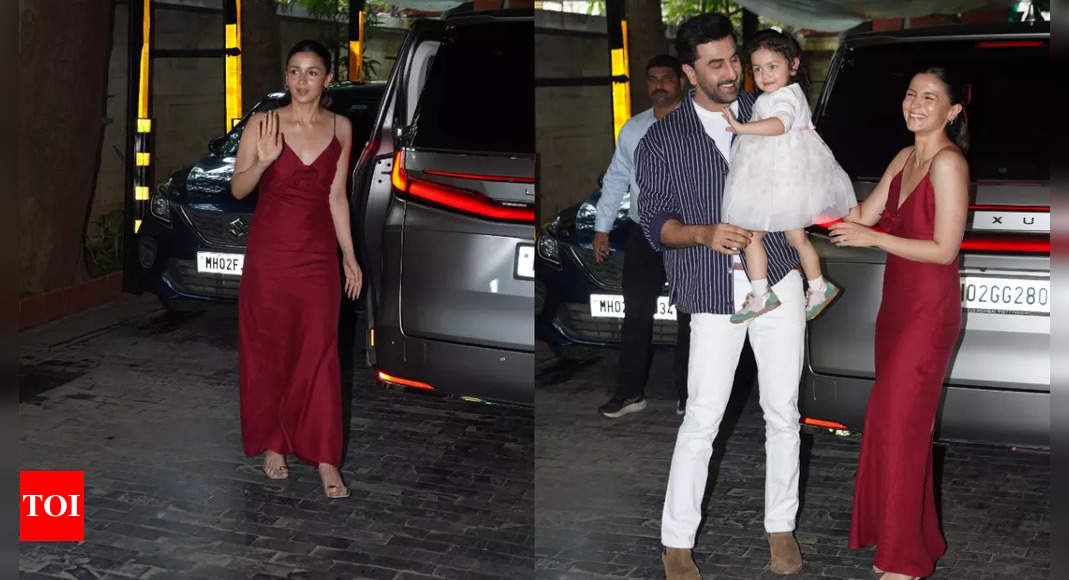 Alia Bhatt wore the simplest red dress for Kapoor family’s Christmas lunch – Times of India