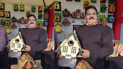 Meerut entrepreneur crafts earthen homes for sparrows amidst urbanisation