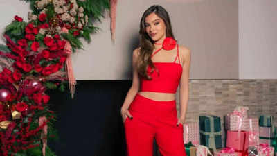 Josh Allen's fiancée Hailee Steinfeld steals the spotlight at the Buffalo Bills’ Christmas party in a stunning red dress while bonding with players' wives and girlfriends