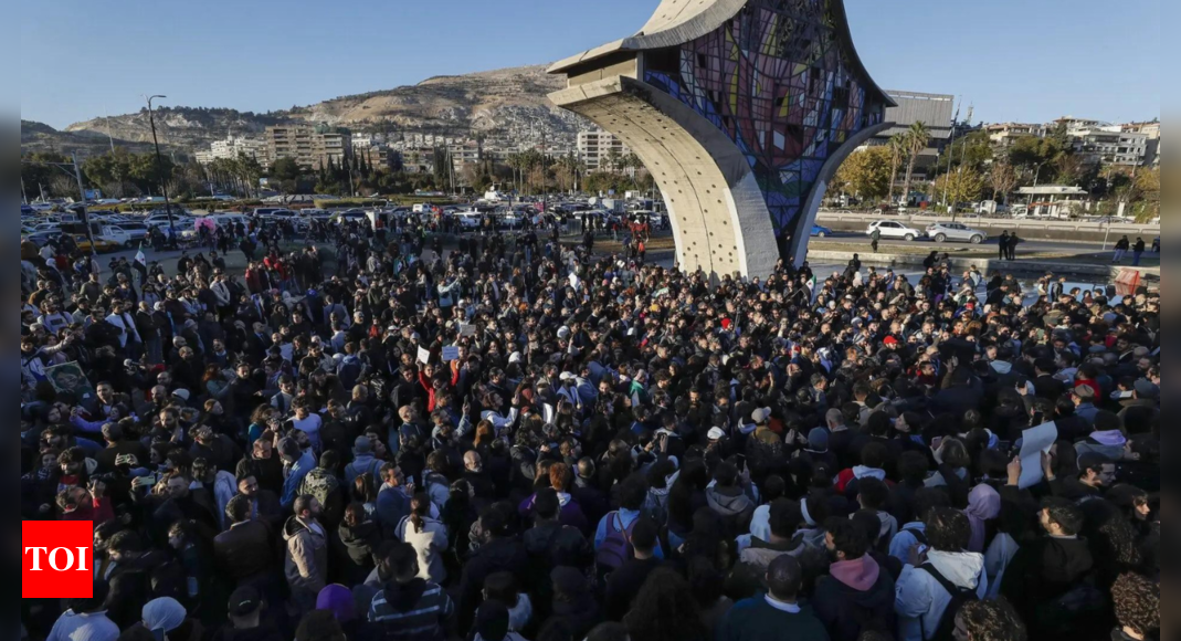 Syrians protest after video showing attack on Alawite shrine: monitor, witnesses – Times of India