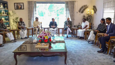 'Speak in united voice': NDA leaders discuss plan in key meet to counter Congress' Ambedkar attack