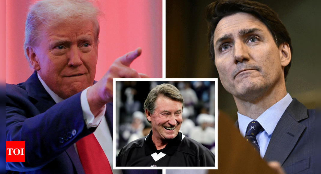 Trump trolls Trudeau, touts Wayne Gretzky as Canada’s next PM