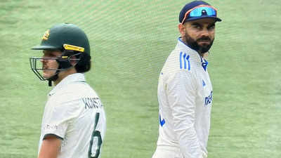 Virat Kohli shoulders Sam Konstas mid-pitch, gives death stare to debutant - WATCH