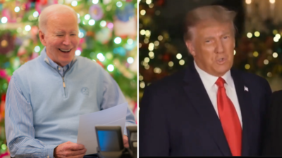 Biden and Trump share very different Christmas messages ahead of Inauguration Day: 'We're here to love each other'