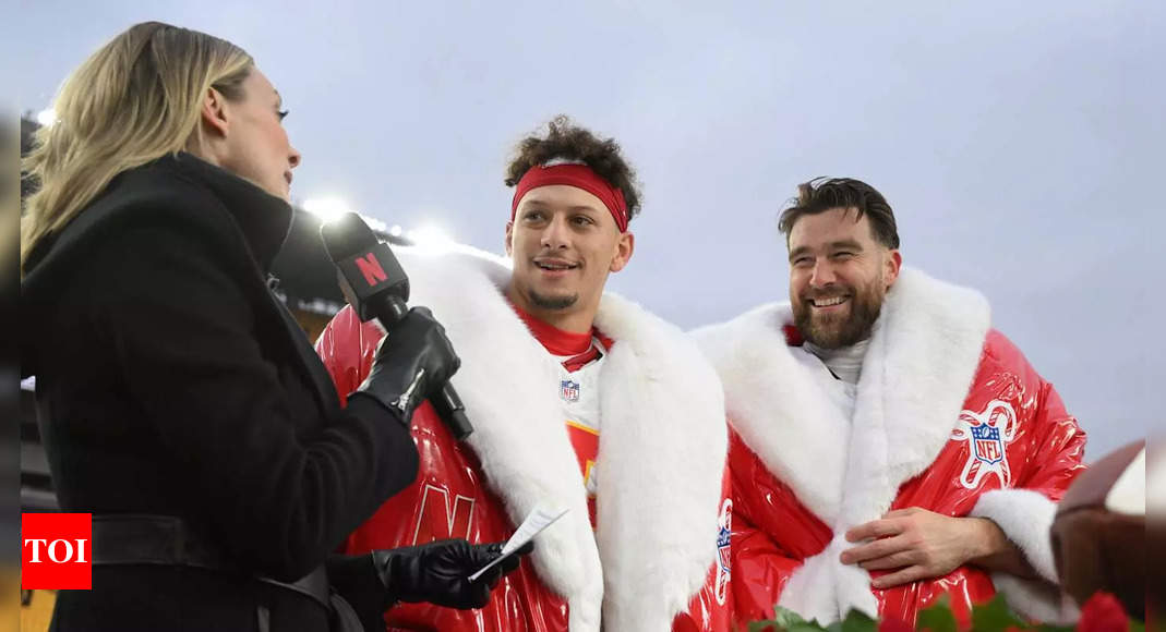 Patrick Mahomes reflected on Travis Kelce's exceptional career after he broke Tony Gonzalez's previous record of 76 career touchdowns