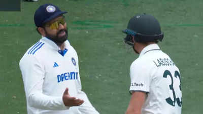 IND vs AUS: Rohit Sharma confronts Marnus Labuschagne over pitch running - Watch