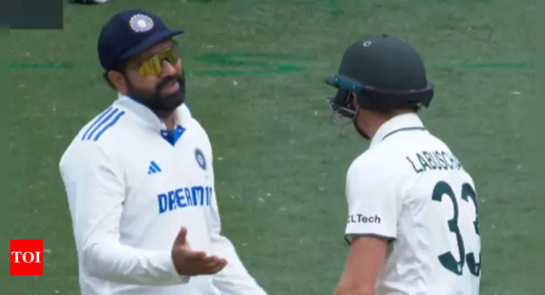 Watch: Rohit Sharma confronts Labuschagne over pitch running