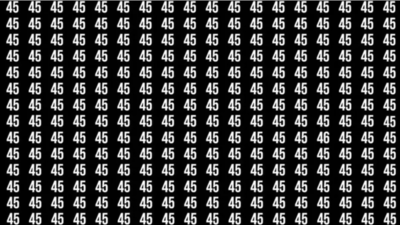 Optical illusion: Can you spot the odd number in this image?