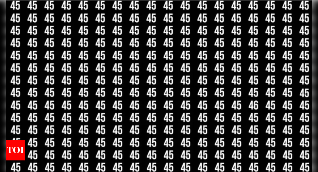 Optical illusion: Can you spot the odd number in this image?