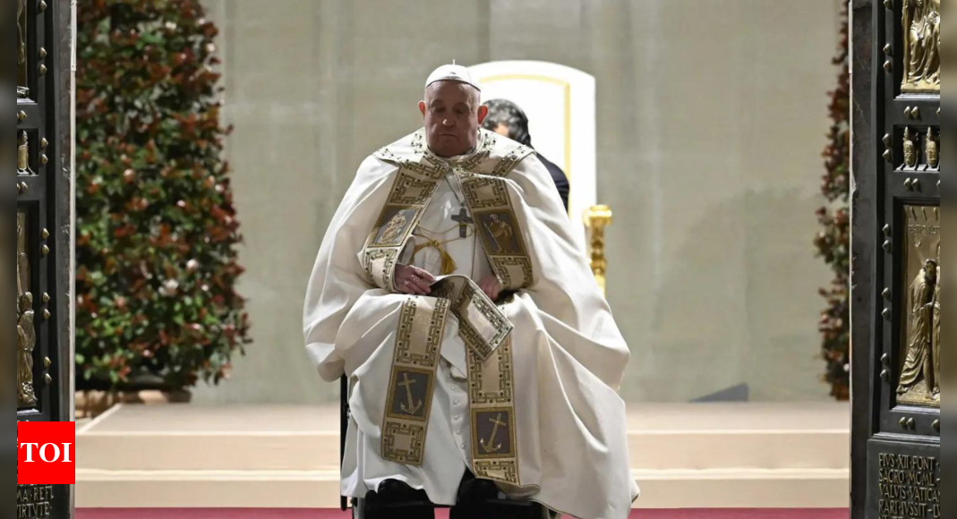 Pope Francis brings Holy Year and message of hope to Rome’s main prison | World News – Times of India