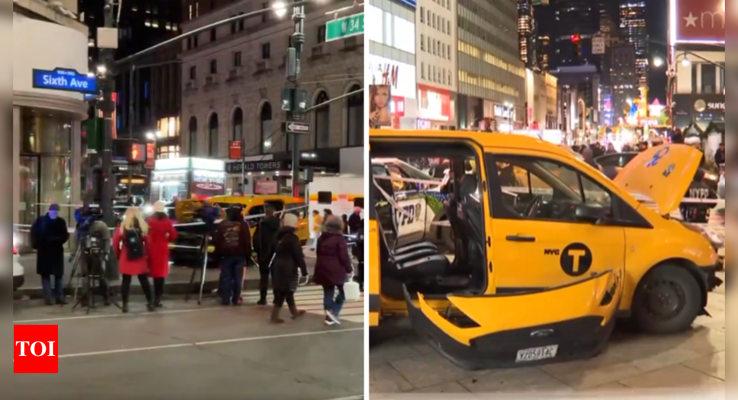 Heroic bystanders rescue boy and mother after taxi strikes pedestrians in New York's Herald Square