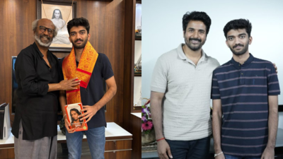 Chess prodigy Gukesh Dommaraju meets Rajinikanth and Sivakarthikeyan; receives gifts