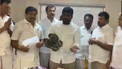 'Whip 6 times, not wear shoes till ...': K Annamalai's dramatic protest against DMK over student assault case