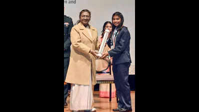 Skating prodigy from Vijayawada gets Bal Puraskar