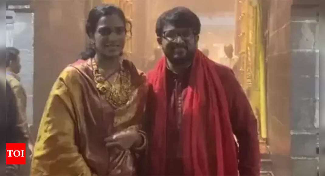 PV Sindhu and husband Venkata Datta Sai search blessings at Tirumala publish marriage ceremony – Watch | Off the sphere Information – Instances of India