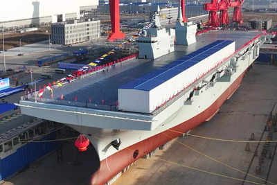 China launches largest amphibious warship to demonstrate naval strength