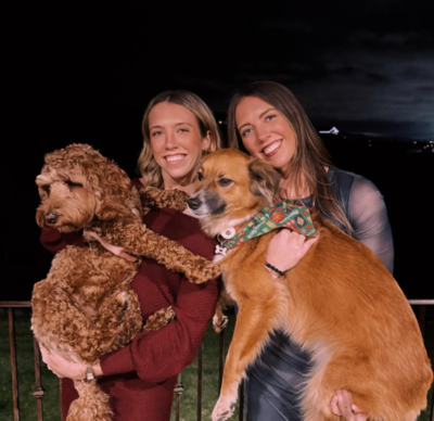 Indiana Fevers Guard Lexie Hull’s Holiday Post With Her Twin Sister Lacie And Their Dogs Is Adorable