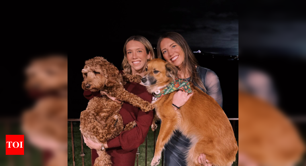 Indiana Fevers Guard Lexie Hull’s Holiday Post With Her Twin Sister Lacie And Their Dogs Is Adorable