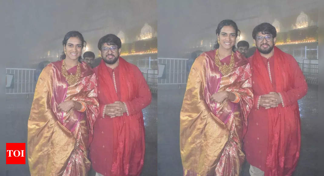 PV Sindhu offers prayers at Tirumala temple for first time after her wedding