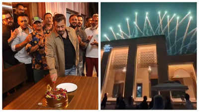 Fireworks light up the night sky as Ambanis host lavish birthday bash for 'Sikandar' star Salman Khan – WATCH