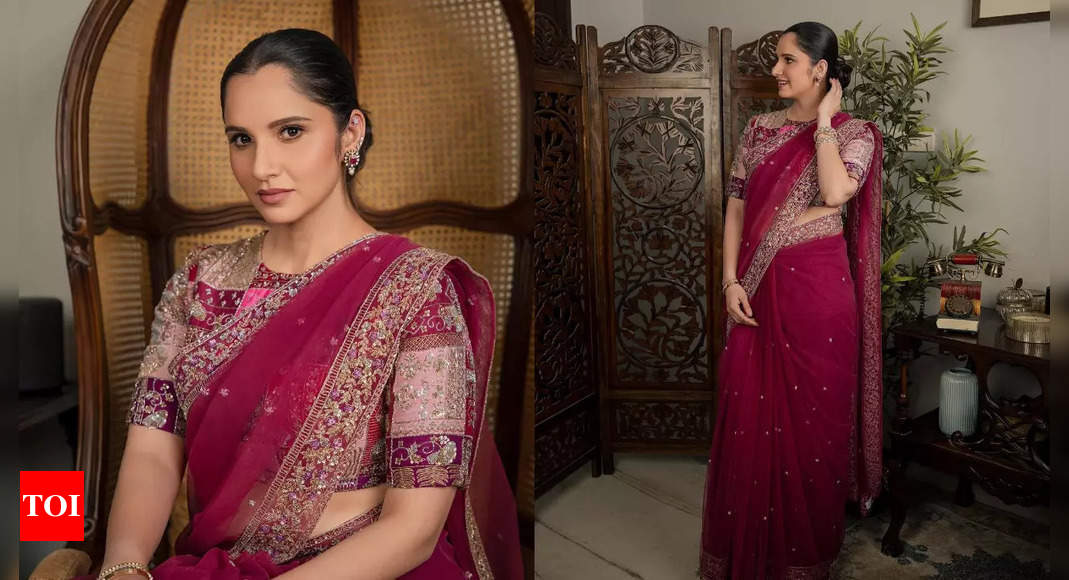 Sania Mirza wore the most gorgeous saree for PV Sindhu’s wedding reception – Times of India